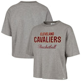 Cleveland Cavaliers '47 Women's Pivot Drop Needle Cropped T-Shirt Gray