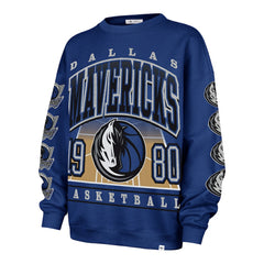 Dallas Mavericks '47 Women's Go Big Oversized Sweatshirt Blue