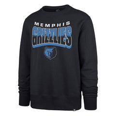 Memphis Grizzlies '47 Unisex Brush By Headline Crewneck Sweatshirt Navy