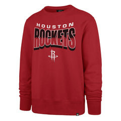 Houston Rockets '47 Unisex Brush By Headline Crewneck Sweatshirt Red