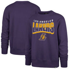 Los Angeles Lakers '47 Unisex Brush By Headline Crewneck Sweatshirt Purple