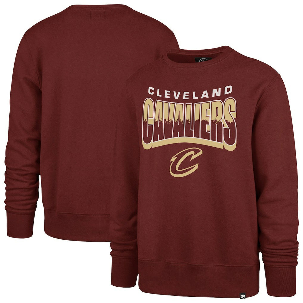 Cleveland Cavaliers '47 Unisex Brush By Headline Crewneck Sweatshirt Wine