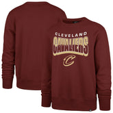Cleveland Cavaliers '47 Unisex Brush By Headline Crewneck Sweatshirt Wine