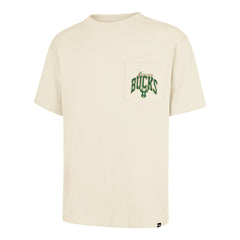Milwaukee Bucks '47 Unisex Crossover Collection Foundation Pocket T-Shirt Cream