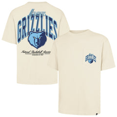 Memphis Grizzlies '47 Unisex Crossover Collection Foundation Pocket T-Shirt Cream