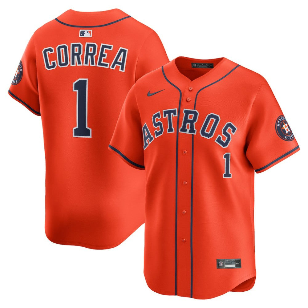 MLB Carlos Correa Houston Astros Nike Alternate Limited Player Jersey - Orange