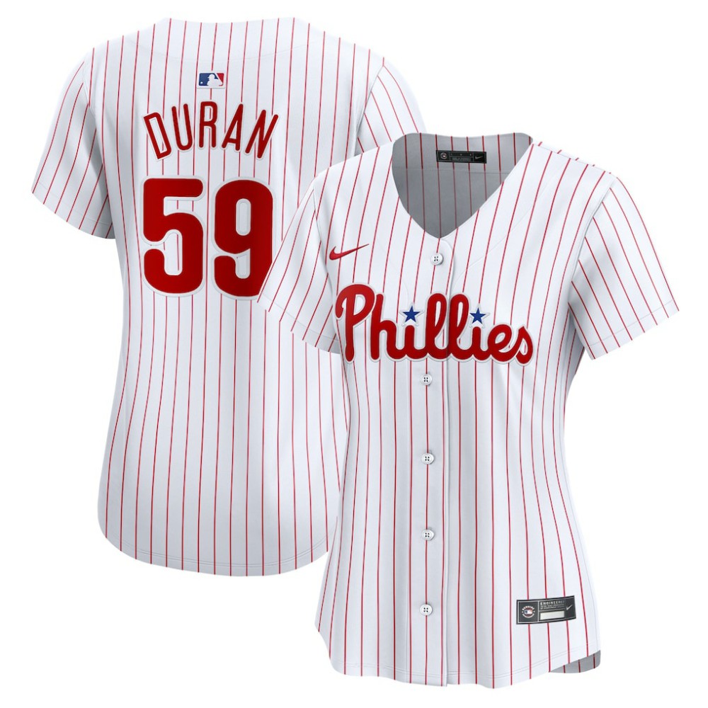 MLB Jhoan Duran Philadelphia Phillies Nike Women's Home Limited Player Jersey - White