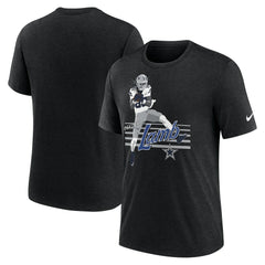 CeeDee Lamb Dallas Cowboys Player Graphic T-Shirt Heather Black