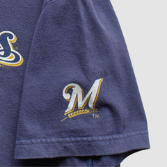 Milwaukee Brewers Nike 2004 T-Shirt - Navy - S By Fanatics Real Vintage T-shirts