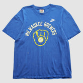 Milwaukee Brewers Nike 2000s T-Shirt - Blue - M By Fanatics Real Vintage T-shirts