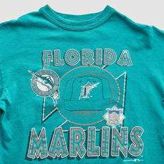 Miami Marlins Team Rated 1993 T-Shirt - Teal - XS By Fanatics Real Vintage T-shirts