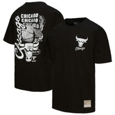 Chicago Bulls Hardwood Classics Overlap T-Shirt Black