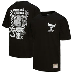 Chicago Bulls Hardwood Classics Overlap T-Shirt Black