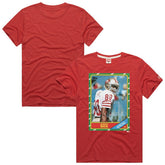 Jerry Rice San Francisco 49ers Homage Unisex NFL Topps Trading Card Tri-Blend T-Shirt Scarlet