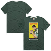 Joe Namath New York Jets Homage Unisex NFL Topps Trading Card Tri-Blend T-Shirt Green