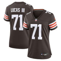 NFL Cornelius Lucas Cleveland Browns Women's Team Game Jersey - Brown