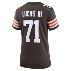 NFL Cornelius Lucas Cleveland Browns Women's Team Game Jersey - Brown