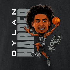 Dylan Harper San Antonio Spurs Caricature T-Shirt Black