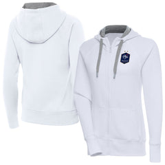 France National Team Antigua Women's Takeover Full-Zip Hoodie White sale