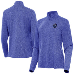 France National Team Antigua Women's Master Quarter-Zip Pullover Heather Royal shop