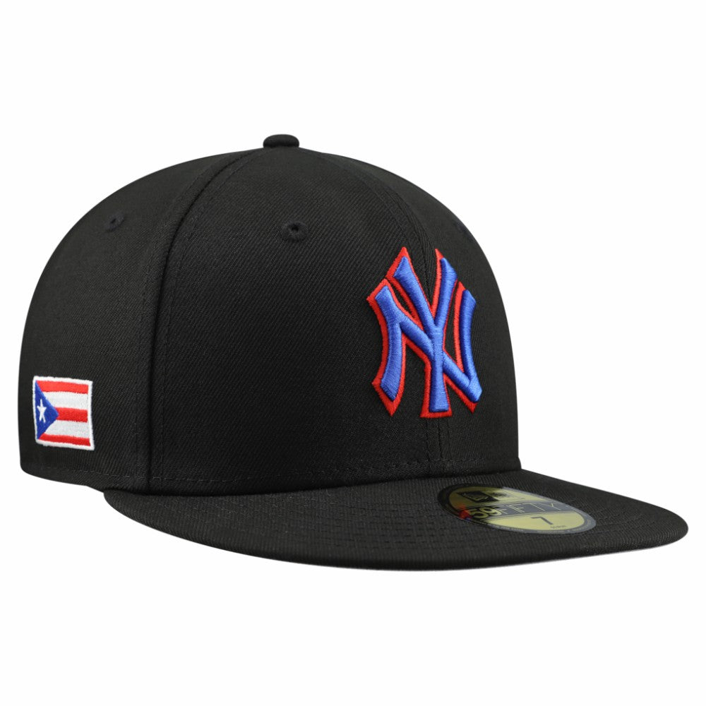 New York Yankees New Era Puerto Rico 59FIFTY Fitted Hat - Black Hats