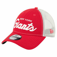 New York Giants New Era Apple Trucker 9FORTY Adjustable Hat Red