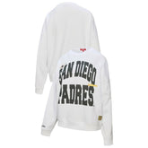 San Diego Padres Mitchell & Ness Women's Oversized Cooperstown Sweatshirt - White Sweatshirts