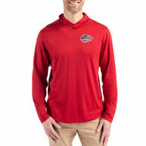 Kansas City Chiefs Cutter & Buck Americana Coastline Epic Comfort Eco Recycled Long Sleeve Hoodie T-Shirt Red