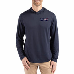 Philadelphia Eagles Cutter & Buck Americana Coastline Epic Comfort Eco Recycled Long Sleeve Hoodie T-Shirt Navy