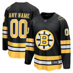 NHL Boston Bruins Fanatics Home Breakaway Custom Jersey - Black