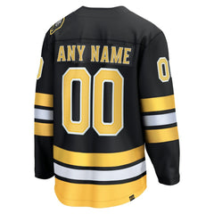NHL Boston Bruins Fanatics Home Breakaway Custom Jersey - Black