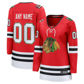 NHL,Custom Chicago Blackhawks Fanatics Women's Centennial Breakaway Custom Jersey - Red
