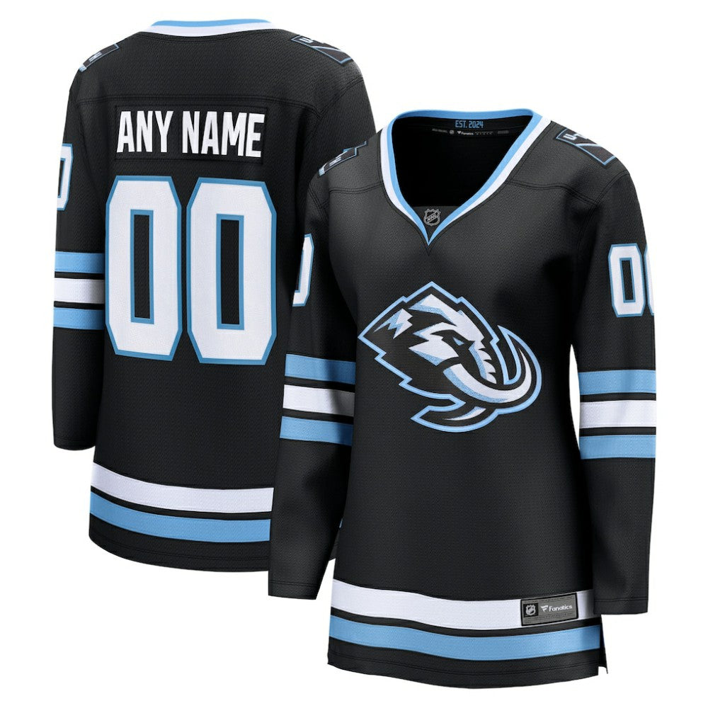 NHL Utah Mammoth Fanatics Women's Home Breakaway Custom Jersey - Black