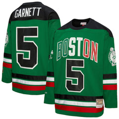 NBA Kevin Garnett Boston Celtics Unisex Maxxed Out Fashion Hockey Jersey - Kelly Green