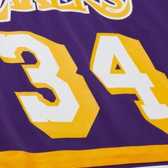 NBA Shaquille O'Neal Los Angeles Lakers Unisex Maxxed Out Fashion Hockey Jersey - Purple