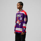NBA Vince Carter Toronto Raptors Unisex Maxxed Out Fashion Hockey Jersey - Purple