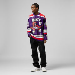 NBA Vince Carter Toronto Raptors Unisex Maxxed Out Fashion Hockey Jersey - Purple
