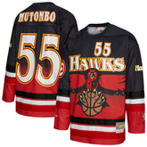 NBA Dikembe Mutombo Atlanta Hawks Unisex Maxxed Out Fashion Hockey Jersey - Red