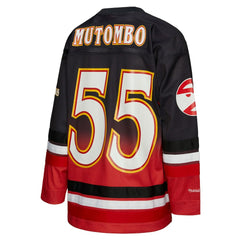 NBA Dikembe Mutombo Atlanta Hawks Unisex Maxxed Out Fashion Hockey Jersey - Red