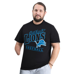 Detroit Lions G-III Sports by Carl Banks Adaptive Headliner Graphic T-Shirt Black