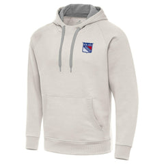 NHL New York Rangers Antigua Victory Pullover Hoodie - Cream
