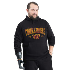 Washington Commanders G-III Sports by Carl Banks Adaptive Team Spirit Graphic Fleece Pullover Hoodie Black