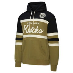 New York Knicks Double Clutch Head Coach Hoodie Olive/Black