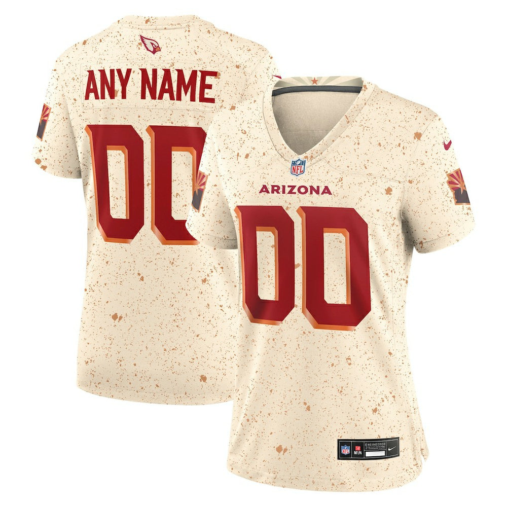 NFL Arizona Cardinals Women's 2025 Rivalries Collection Custom Game Jersey - Natural