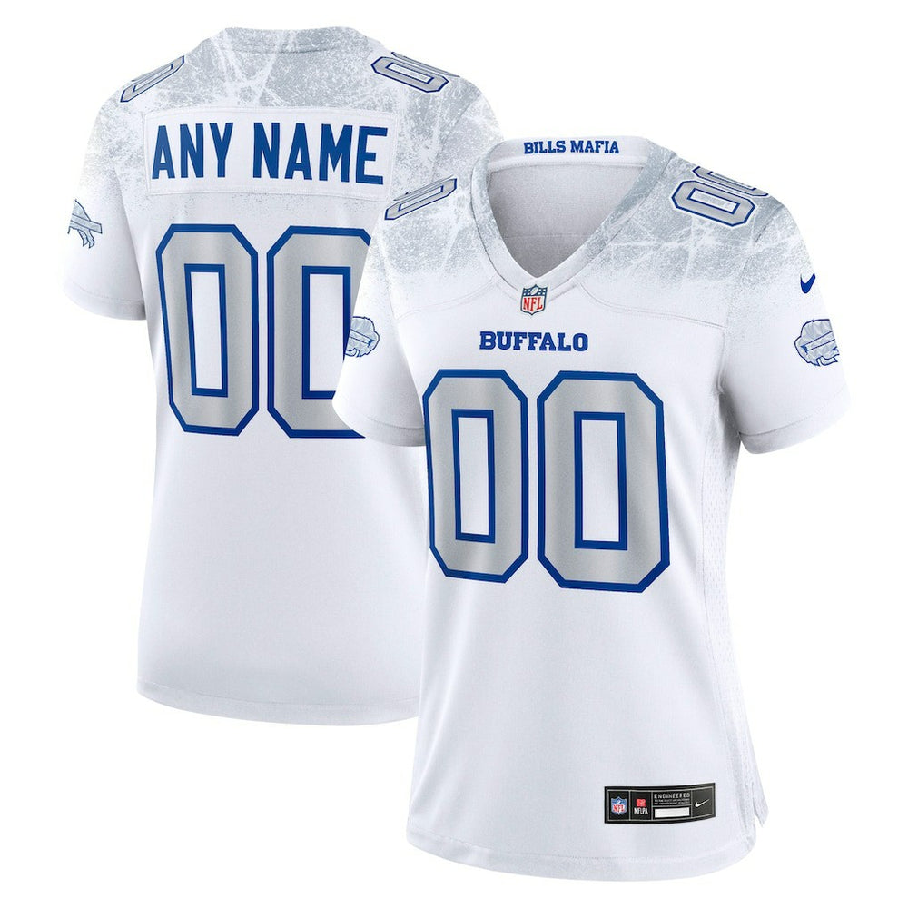 NFL Buffalo Bills Women's 2025 Rivalries Collection Custom Game Jersey - White