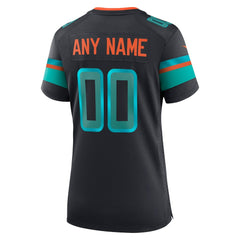NFL Miami Dolphins Women's 2025 Rivalries Collection Custom Game Jersey - Pitch Blue