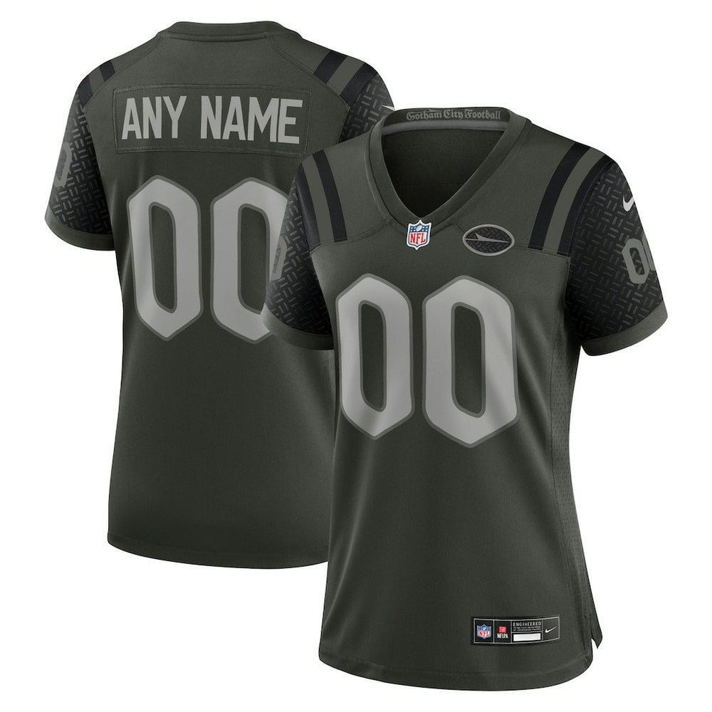 NFL New York Jets Women's 2025 Rivalries Collection Custom Game Jersey - Gotham Green