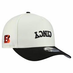 Cincinnati Bengals New Era Upside Down 9FIFTY A-Frame Snapback Hat Cream