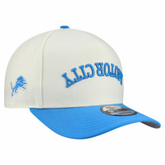Detroit Lions New Era Upside Down 9FIFTY A-Frame Snapback Hat Cream