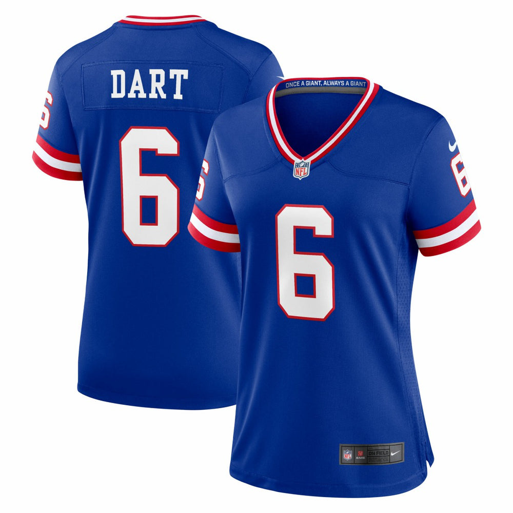 NFL Jaxson Dart New York Giants Women's Alternate 2 Classic Game Jersey - Royal